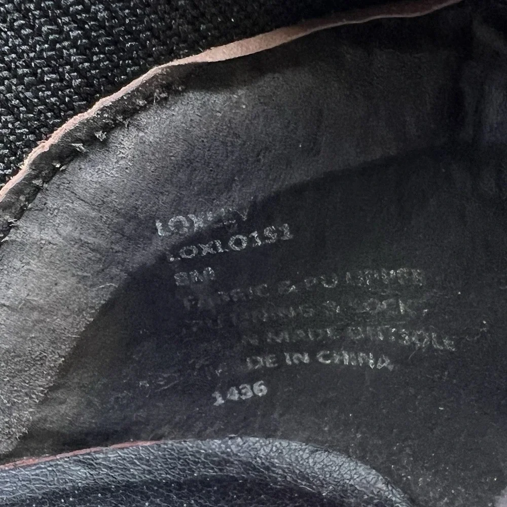 STEVE MADDEN Shoes Women 8M Caliber Bootie Sneakers CALI03S1 Black Leather Zip‎